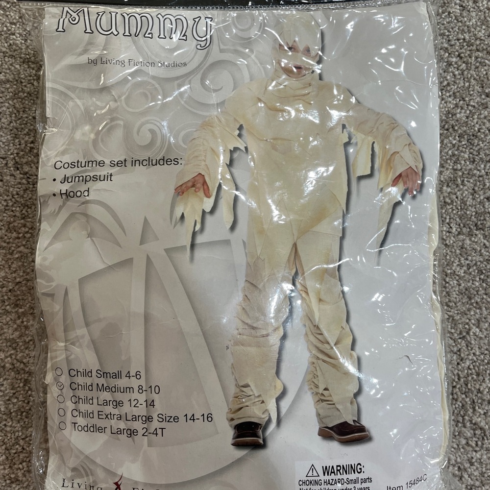 Kids Mummy Halloween Costume size 8/10